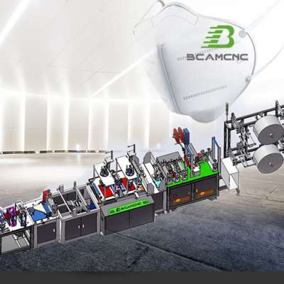 High speed produce KN95 full automatic Face Mask machine from China